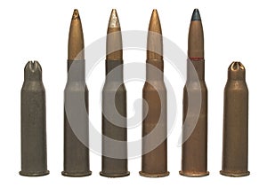 7,62 x 54 - isolated ammos