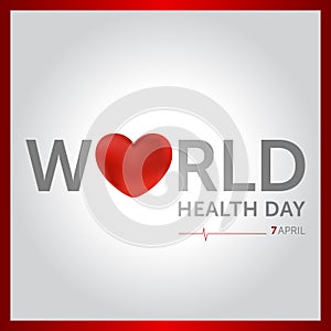 7 april world health day concept design vector illustration