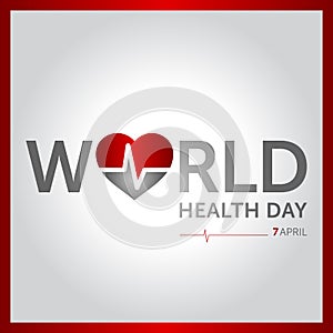 7 april world health day concept design vector illustration