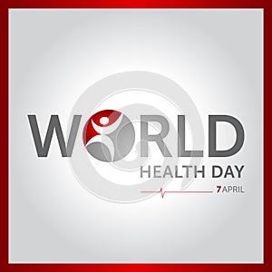 7 april world health day concept design vector illustration