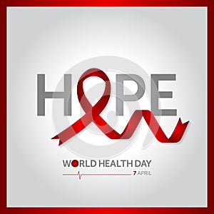 7 april world health day concept design vector illustration