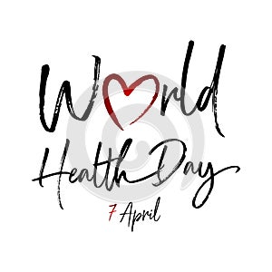 7 april world health day concept design vector illustration