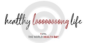 7 april world health day concept design vector illustration