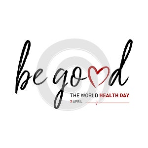 7 april world health day concept design vector illustration