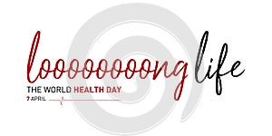 7 april world health day concept design vector illustration