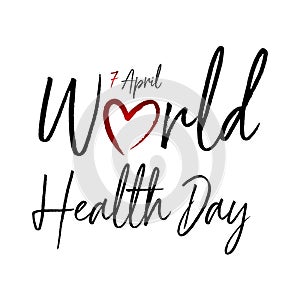 7 april world health day concept design vector illustration