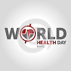 7 april world health day concept design vector illustration