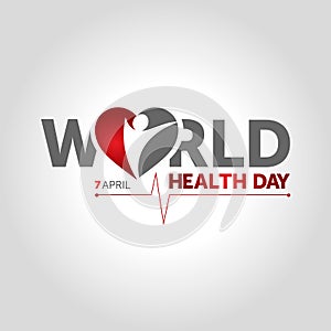 7 april world health day concept design vector illustration