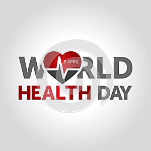 7 april world health day concept design vector illustration