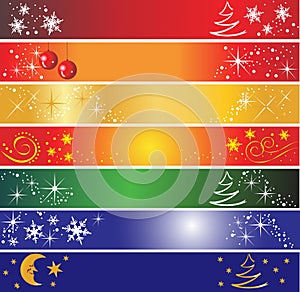 7 Christmas banners