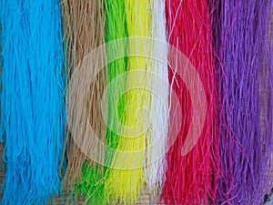 7 color dried Thai Noodle