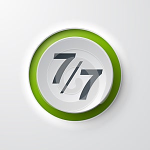 7 days a week web icon