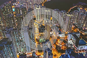 7 May 2022 Residential building at TKO district, Night view