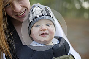 7 month old baby boy and mum