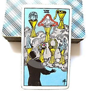 7 Seven of Cups Tarot Card Emotional Growth and Development Celebration Weddings Toasts Friends