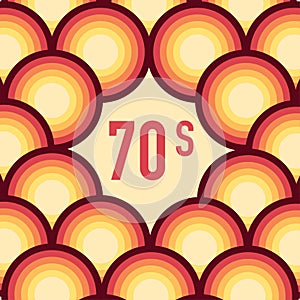 70s, 1970 abstract vector stock retro lines background. Vector illustration.