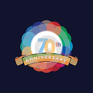 70th Years Anniversary Celebration Design