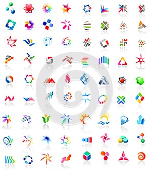 72 colorful vector icons: (set 1)