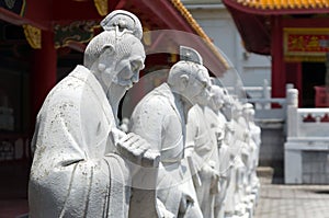 72 followers statues of Confucian Temple