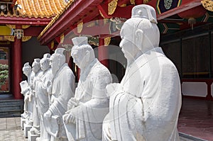 72 followers statues of Confucian Temple