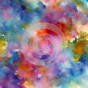 740 Watercolor Washed Background: An artistic and abstract background featuring a watercolor washed effect in soft and blended c