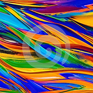 767 Abstract Paint Smears: An artistic and expressive background featuring abstract paint smears in bold and vivid colors that c