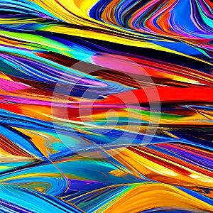 767 Abstract Paint Smears: An artistic and expressive background featuring abstract paint smears in bold and vivid colors that c