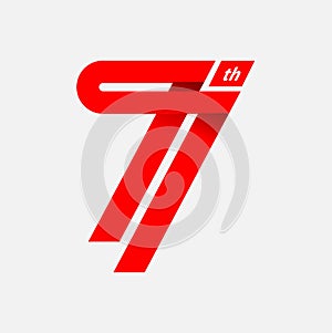 77 anniversary symbol