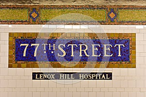 77th St Subway Station - New York City