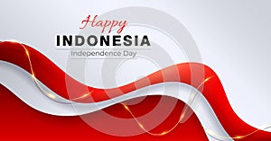 79th Indonesian Independence day background.
