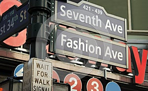7th Avenue Sign, NY photo
