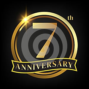 7th golden anniversary logo