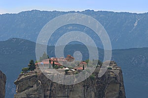 8/9/2020 Greece, Trikala city, Meteora, cluster of rocks and orthodox monasteries