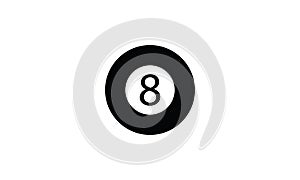 8 ball billiard game pool eight symbol hazard