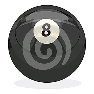 8 Ball with clipping path