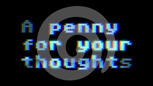 8 bit glitch penny thoughts