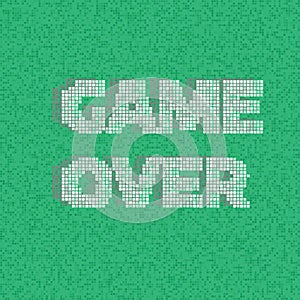 8-bit Pixel Game Over Message