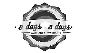 8 days warranty design,best black stamp