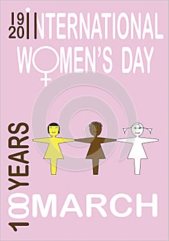 8 march 100 years international women`s day
