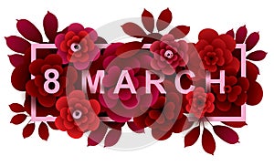 8 March. Happy Women`s Day card