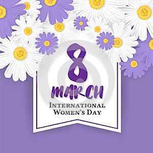 8 March International Women`s Day Background