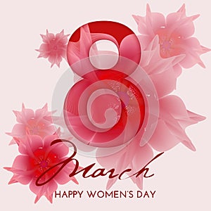 8 march international women`s day background.