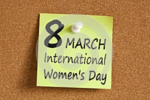 8 march International Women`s Day concept