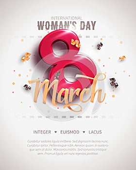 8 March. International Women`s Day. Happy Mother`s Day.