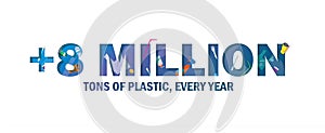 +8 Million tons of plastic every year in ocean