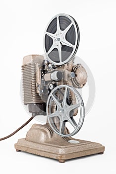 8 mm Movie Projector with Film Reels.