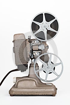 8 mm Movie Projector with Film Reels.