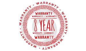 8 year warranty design,best black stamp