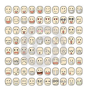 80 face emotions