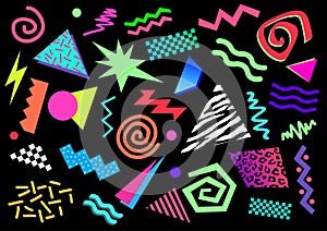 80s 90s Abstract Shapes